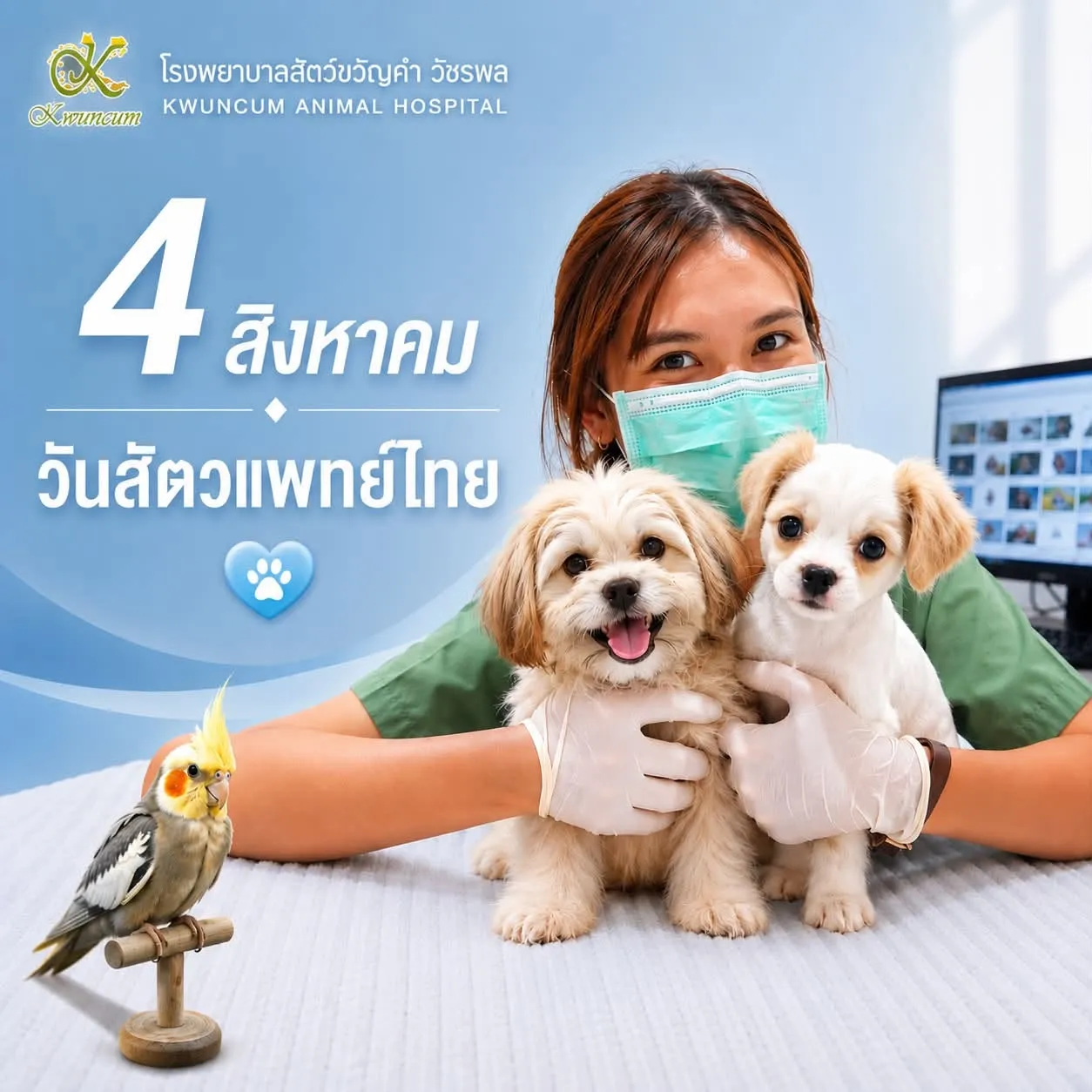 รูปโรงพยาบาลสัตว์ขวัญคำ สาขาราษฎร์พัฒนา (Kwuncum Animal Hospital) 2